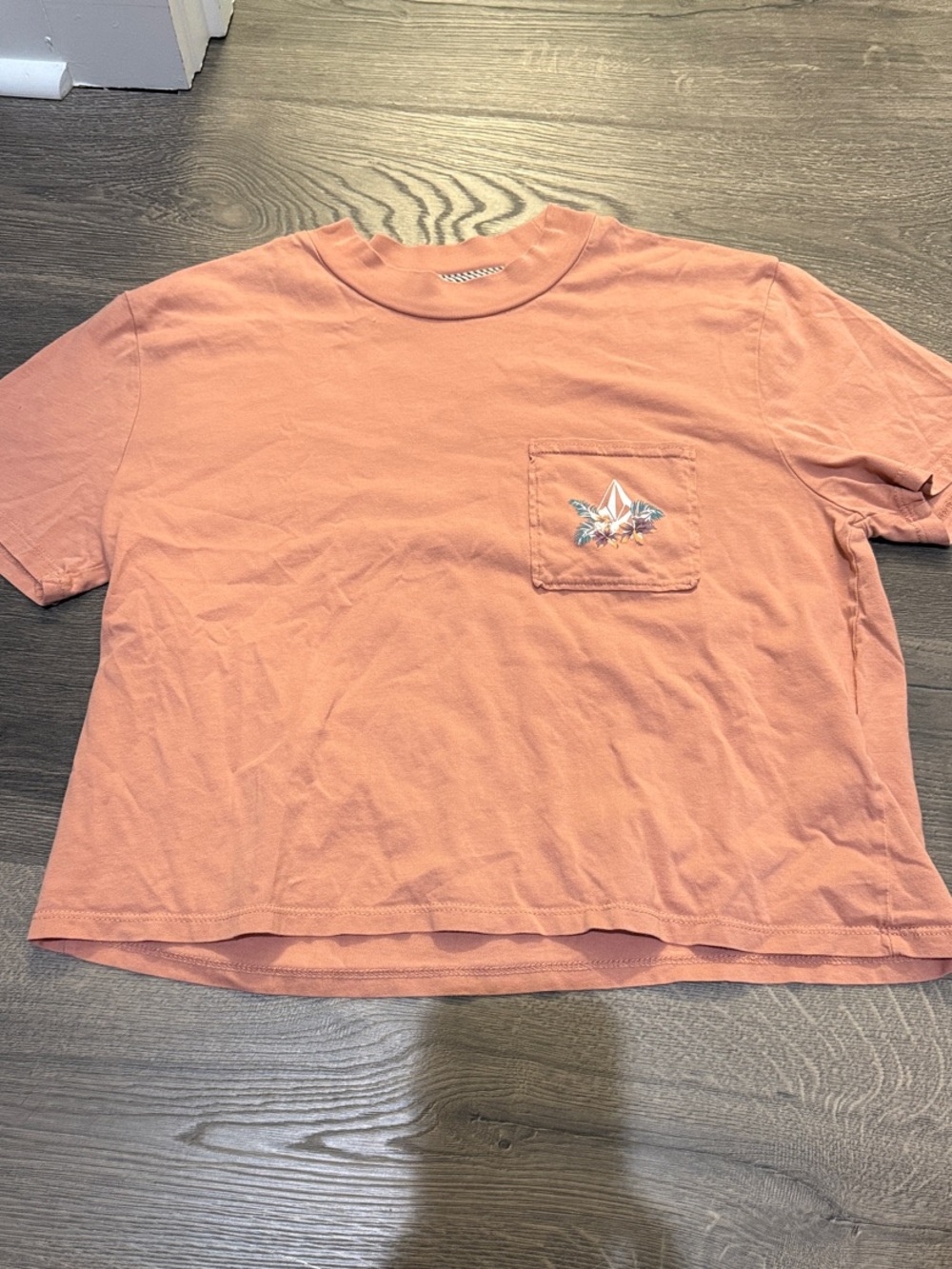 Volcom Rust Coral Crop Pocket Tee